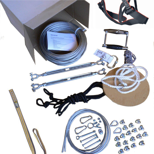 Zipline kit 90 m - Gold-Cable-ride.com