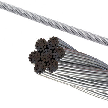 6 mm Flugzeugverzinkte Kabel, 30 m Rolle - Cable-ride.com