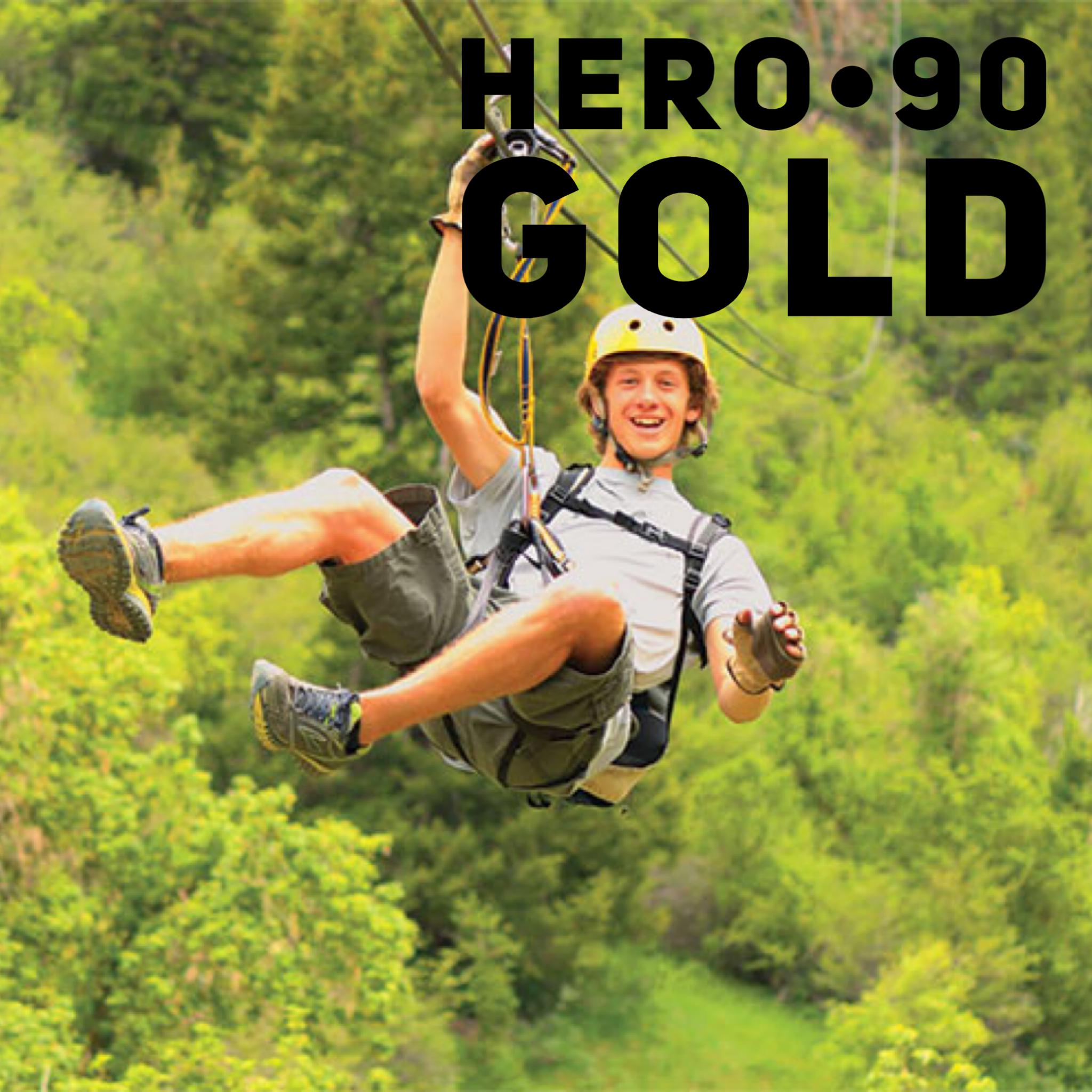 Zipline-Kit 90 m - Gold-Cable-ride.com