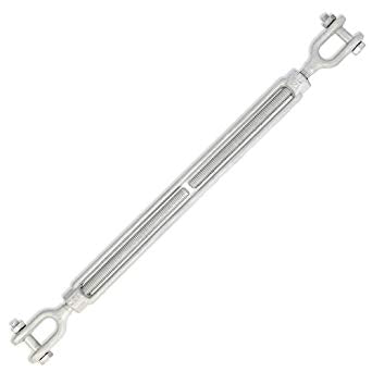 Wantenspanner 1/2" x 12" - 6 mm Seil-Cable-ride.com